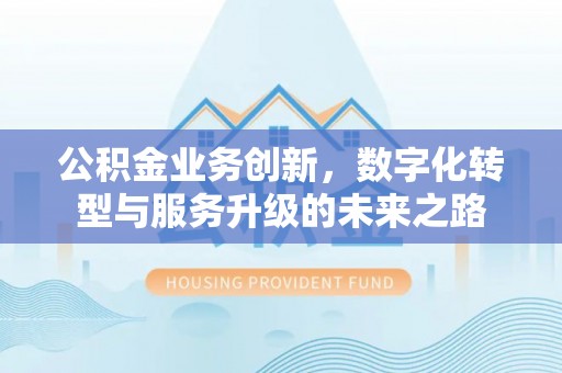 双清公积金业务创新，数字化转型与服务升级的未来之路